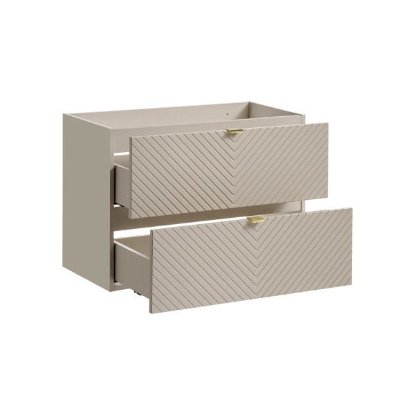 Szafka pod umywalkę 80cm 2 szuflady Kaszmirowy Mat VIVA CASHMERE 82-80-2S, Comad